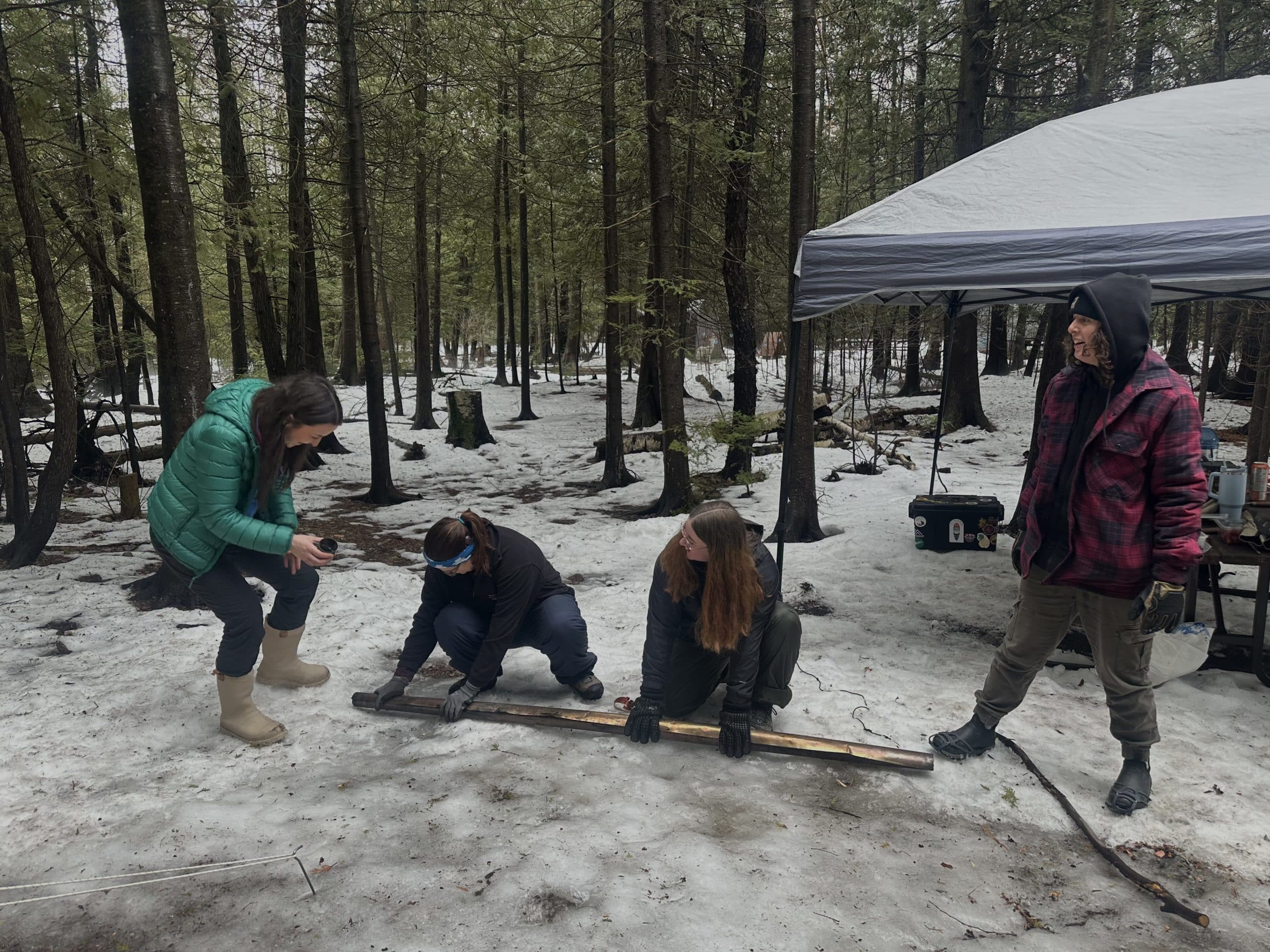 Winter Camping in the Spring Thaw