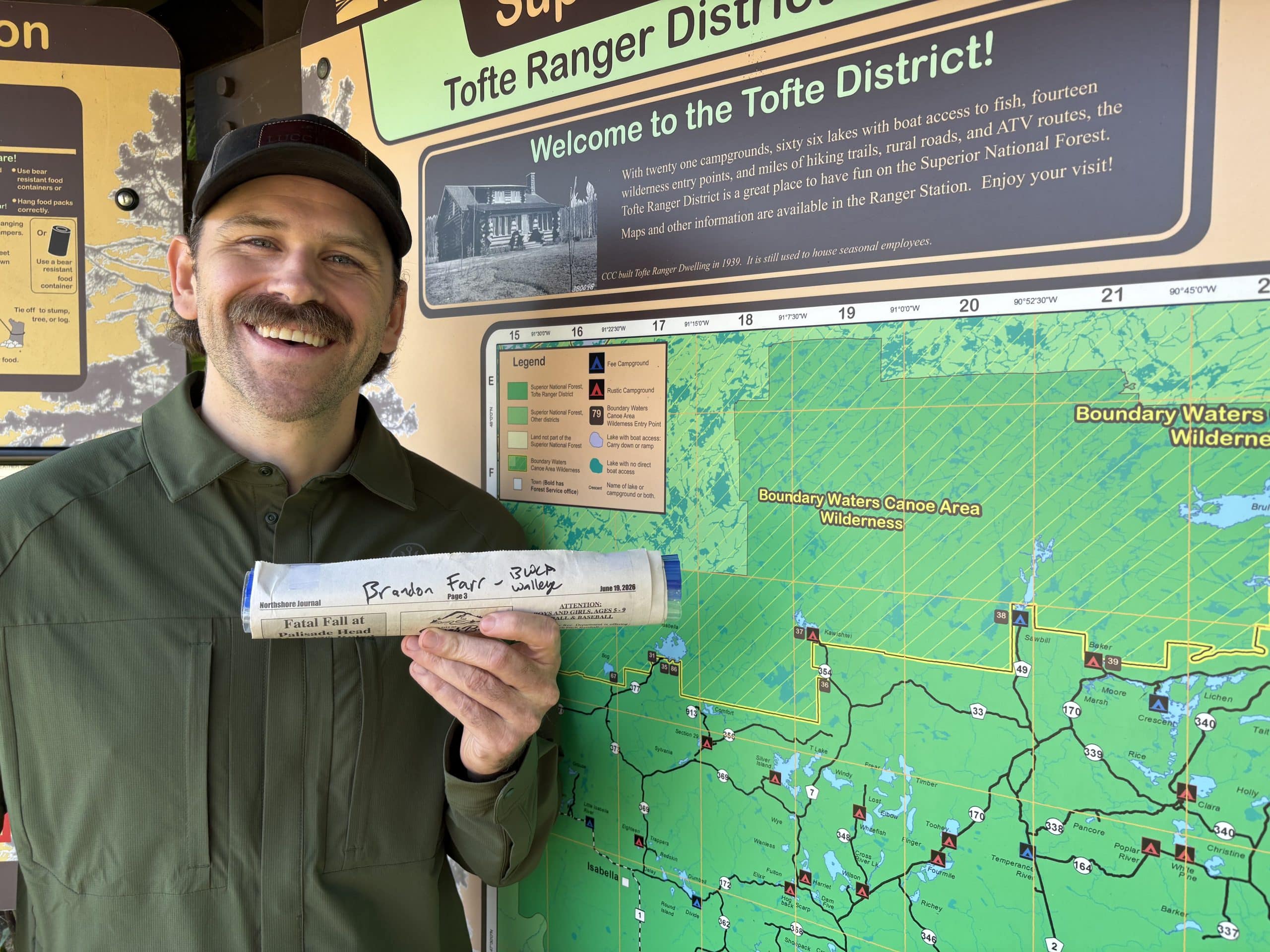 Sharing BWCA Travel Notes (and walleye) with YouTuber Brandon Farr
